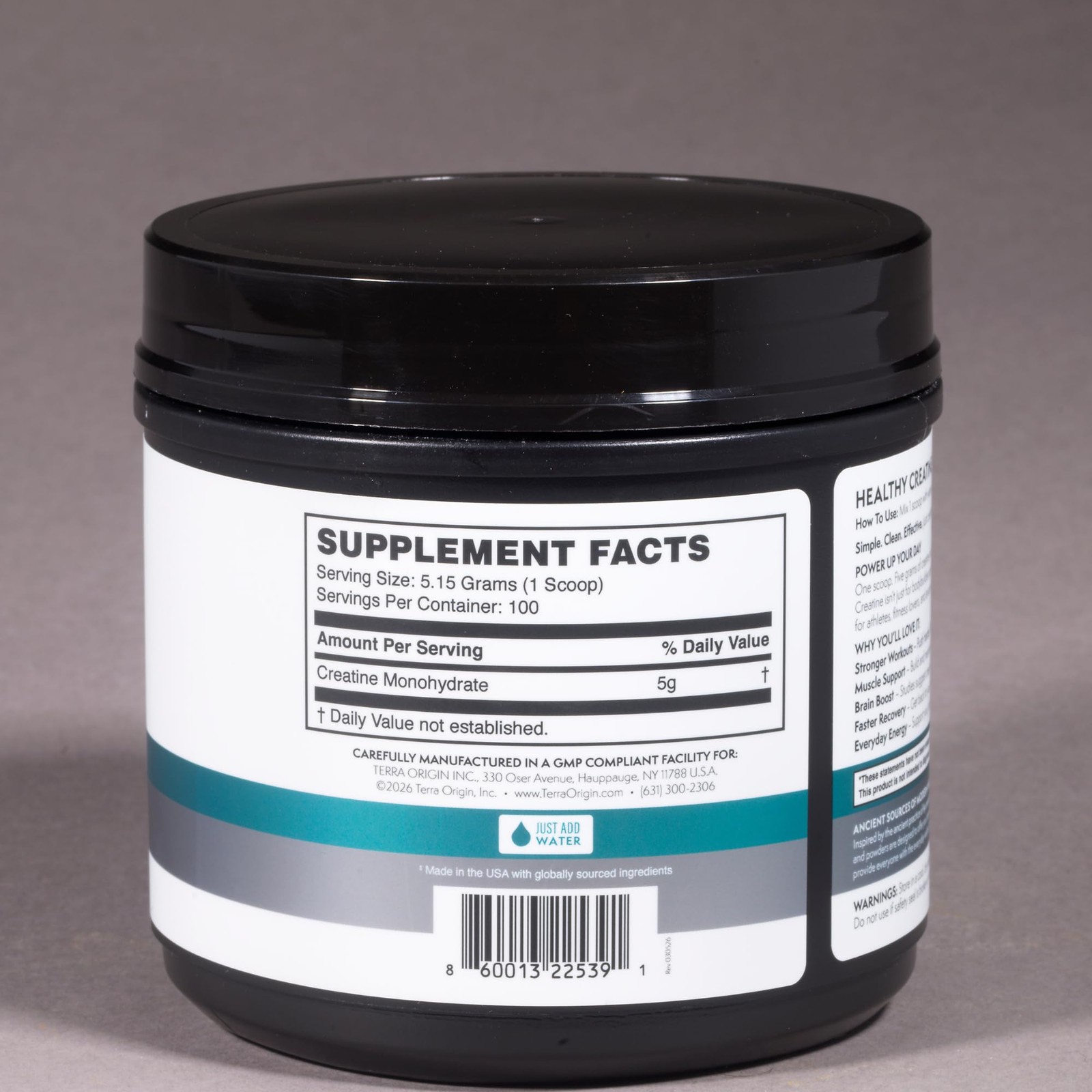 Creatine Monohydrate Powder | Unflavored, 100 Servings | Micronized Creatine …