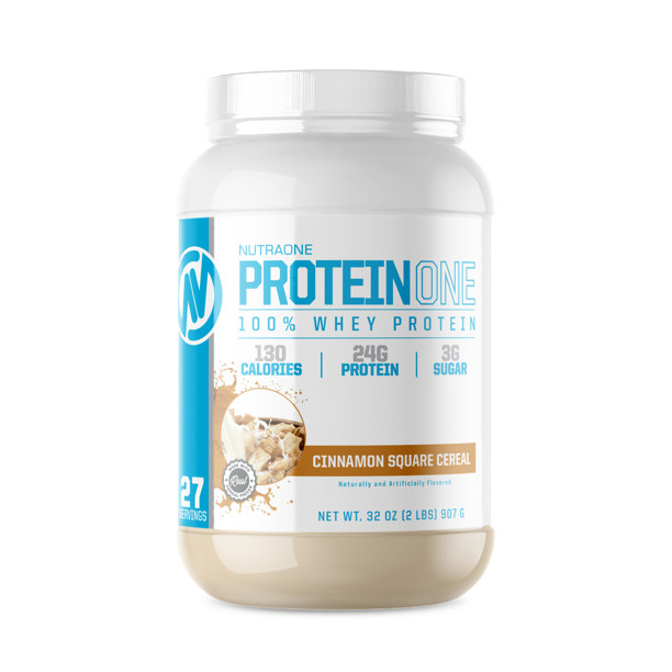 Nutraone Proteinone Whey Protein Promote Recovery Cinnamon Square Cereal 2lbs