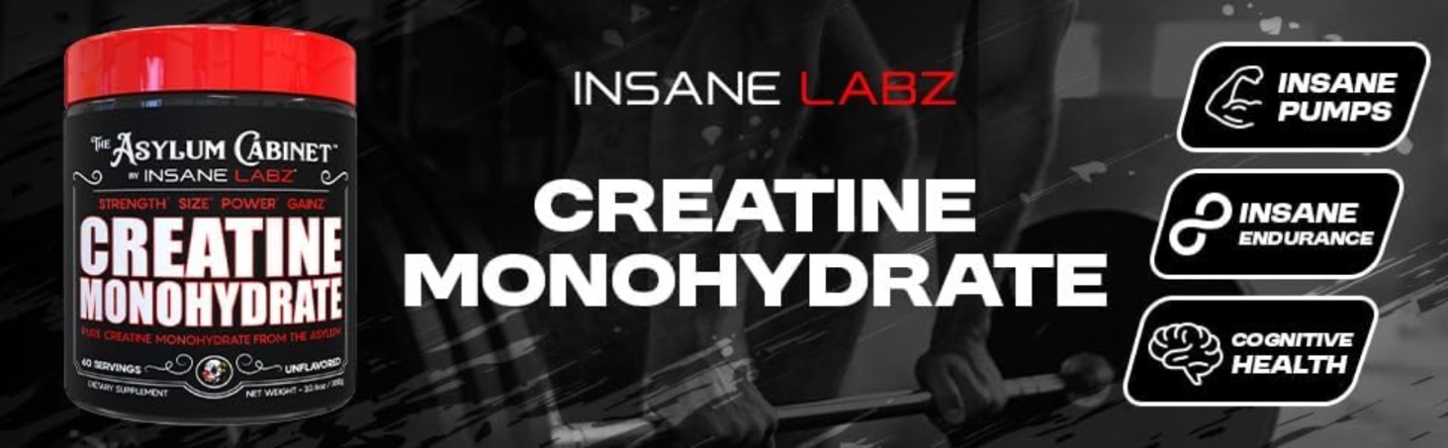 Caffeine-Free Creatine Monohydrate – 60 Servings to Elevate Muscle Performance