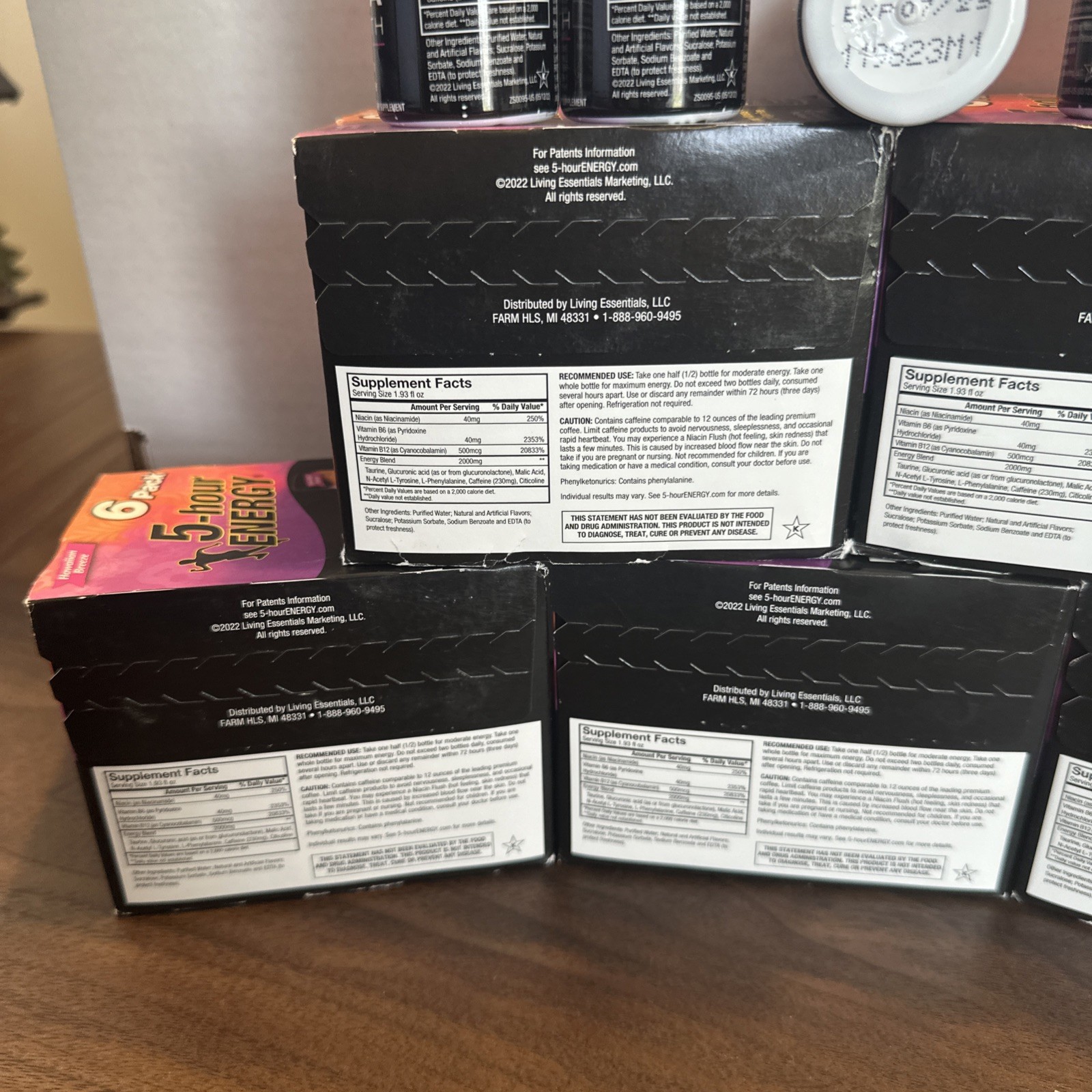 5-hour ENERGY Extra Strength – Hawaiian Breeze Flavor | 1.93 oz. NEW – 5 Boxes