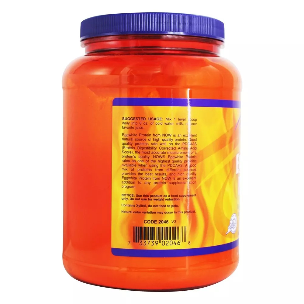 NOW Foods Eggwhite Protein Vanilla Creme, 1.5 lbs.