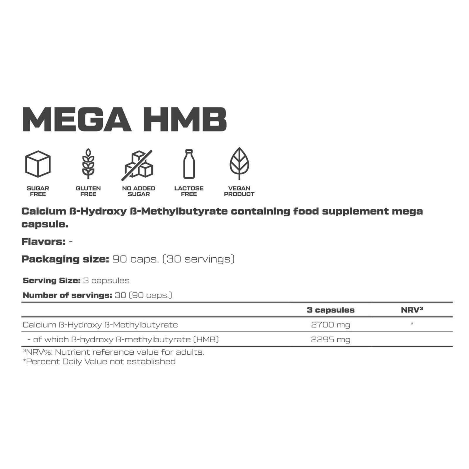 HMB SUPPLEMENT – Helps To Develop Lean Musculature – Burns Fat – Anticatabolic