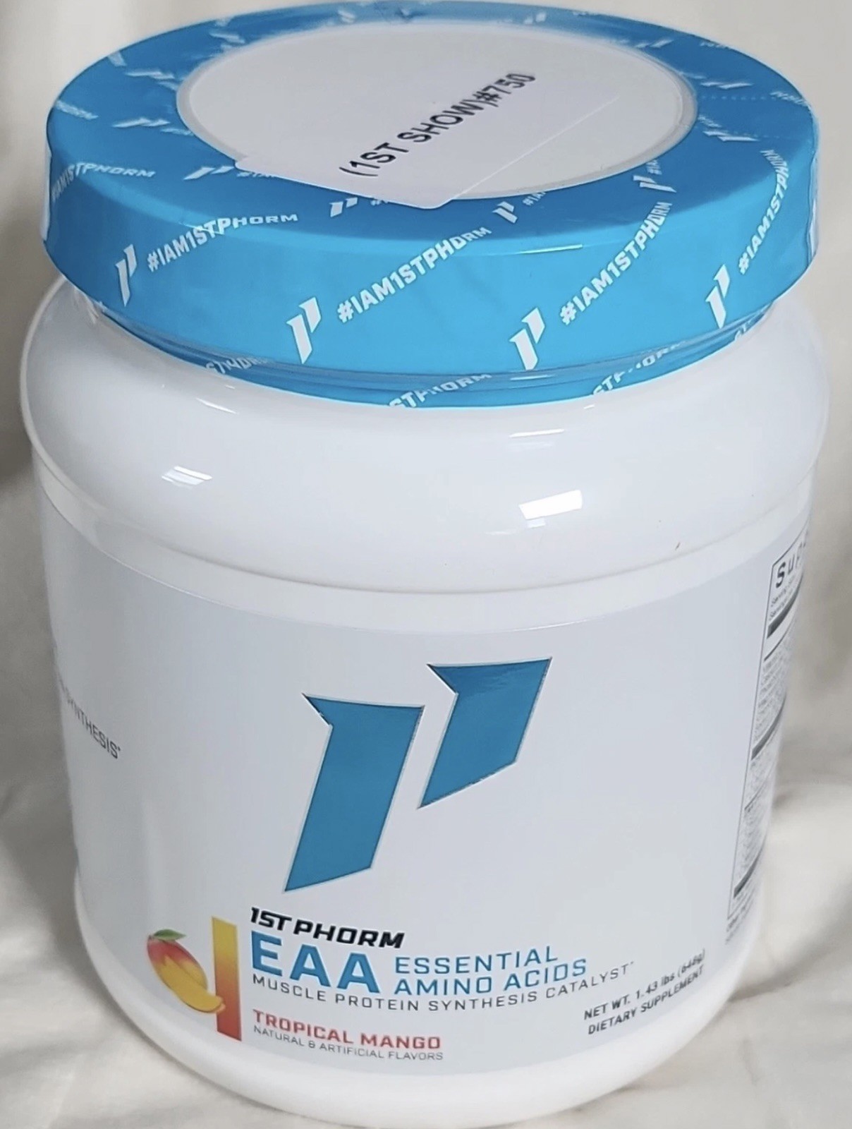 1st Phorm EAA Essential Amino Acids Powder Tropical Mango 1.4 lb Gluten-Free