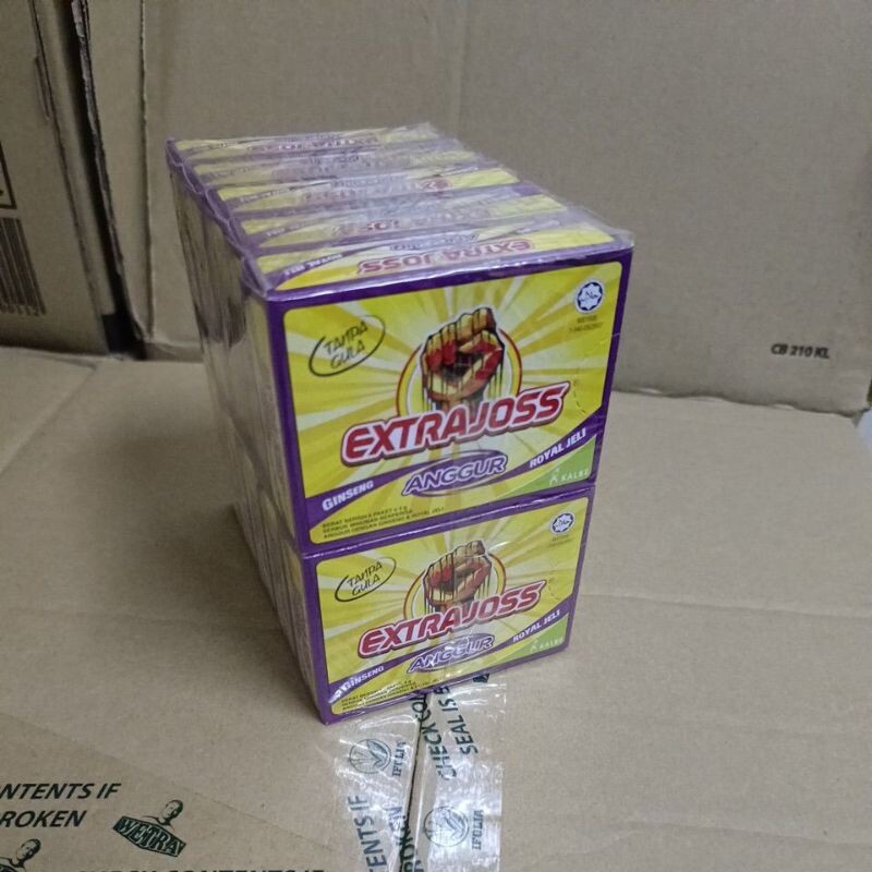 10 Boxes EXTRA JOSS (60 Sachets) Energy Drink Powder Sugar Free Boost Stamina