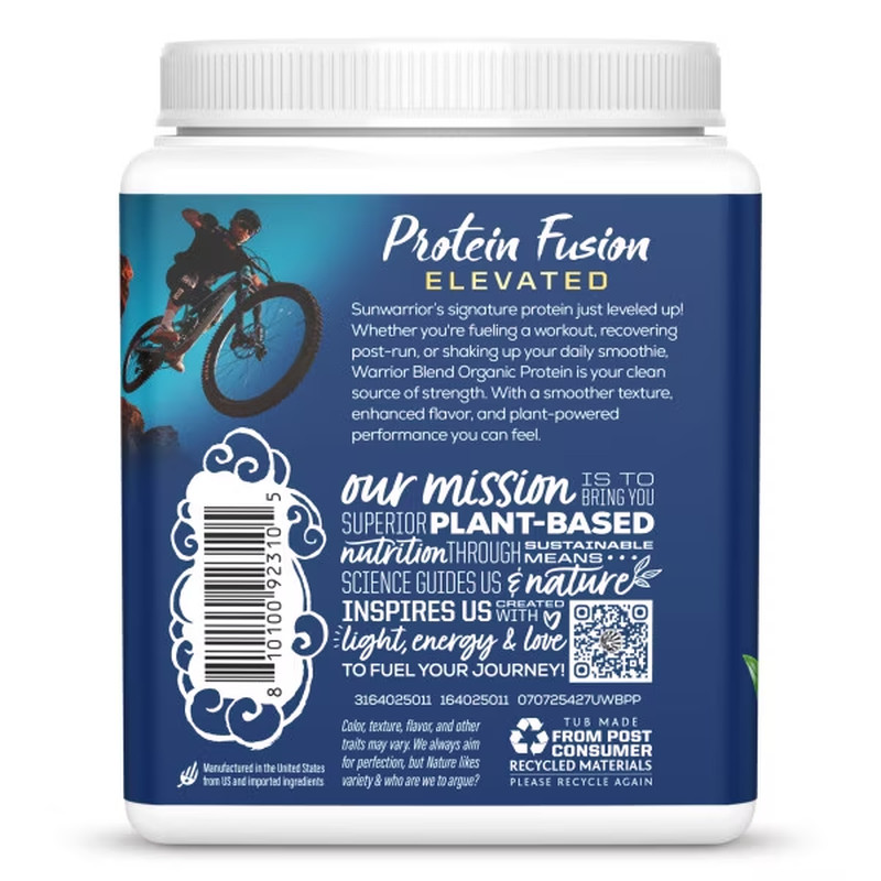 US Organic Warrior Blend Performance Unflavored 427.42G Tub (14 Srv)