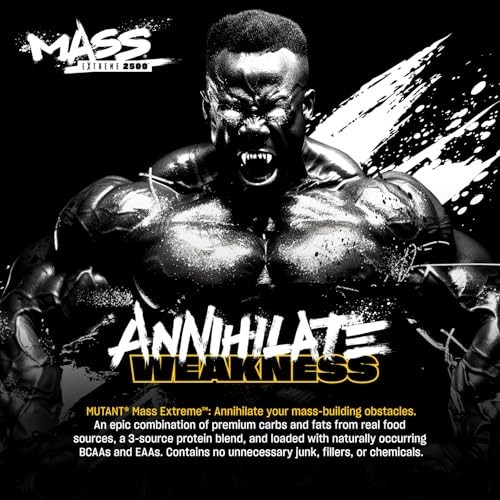 Mutant Mass Extreme Gainer – Whey Protein Powder – Build Muscle Size and Strengt