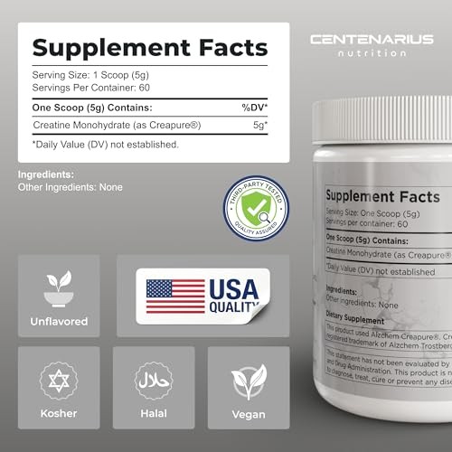 Creatine Monohydrate Powder 300g Micronized Unflavored Strength
