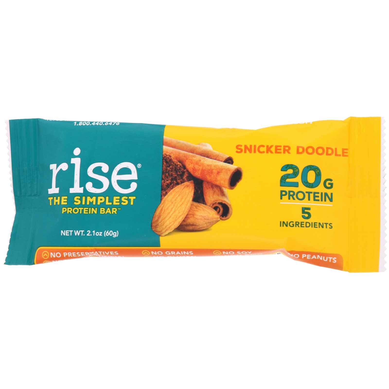 Rise Bar Protein Bar Snicker Doodle 12 Bars 2 1 oz 60 g Each Gluten-Free,