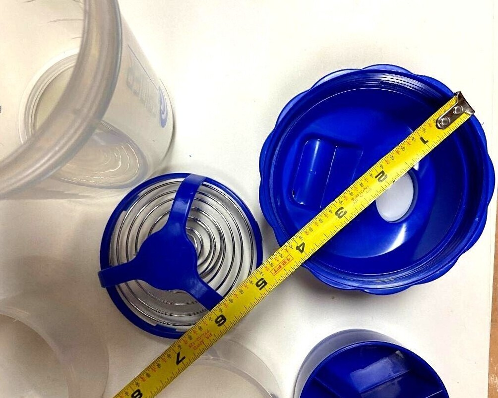 Spider BiG Fat Maxi Shaker Bottle Clear/Blue -Scale:25 oz (Cup HOLD: 30 oz)