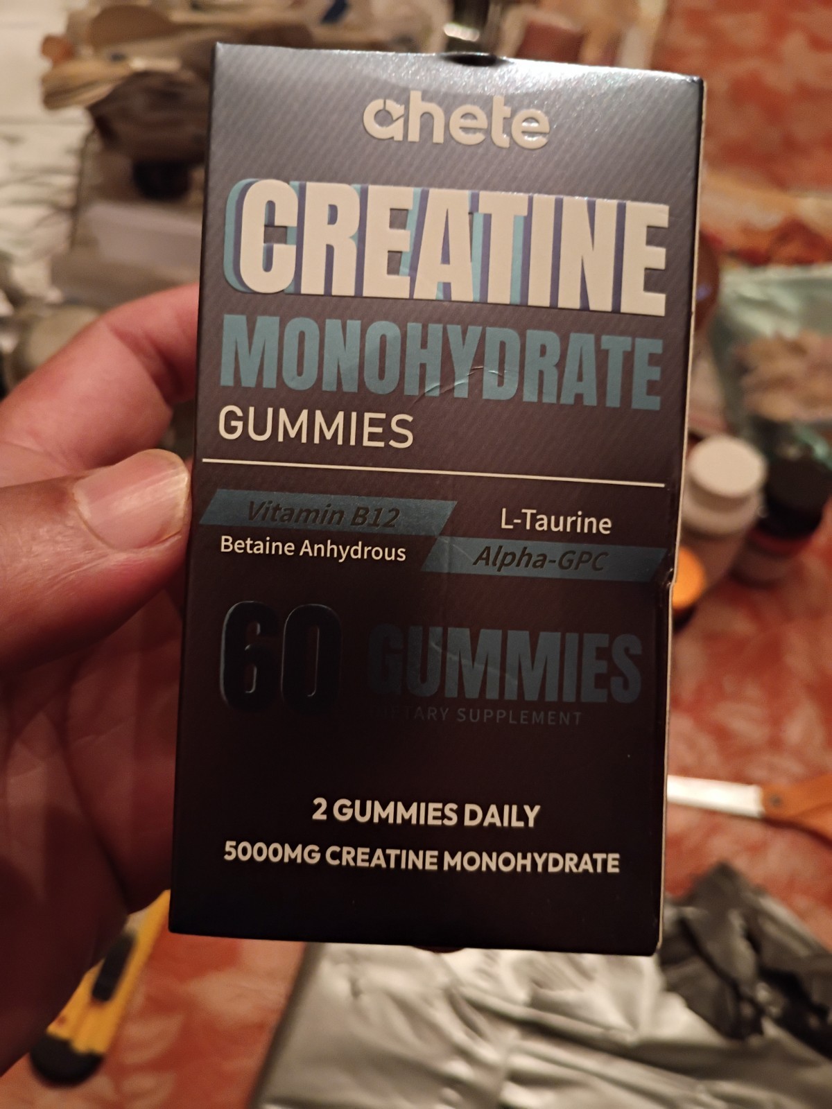 Creatine Monohydrate GUMMIES Blueberry 🫐 Flavor 2 Pack 2 Month Supply