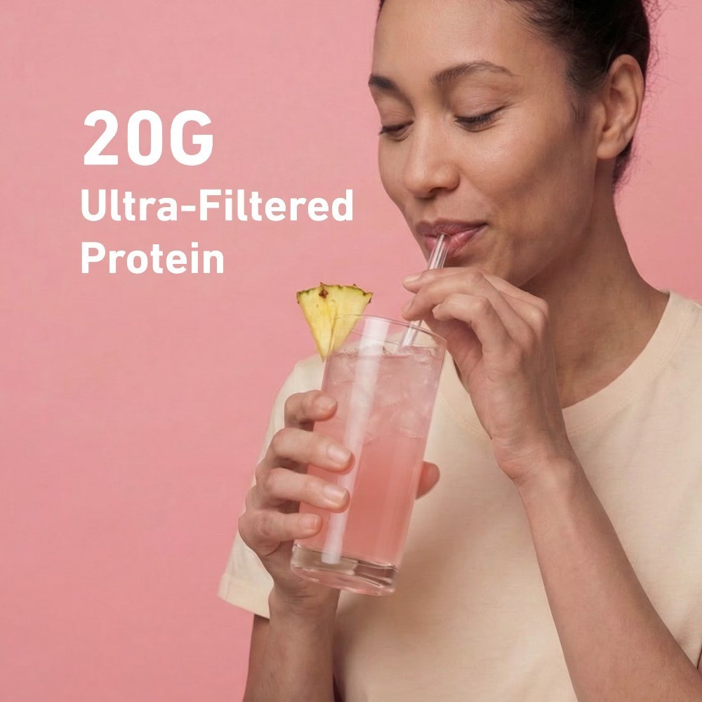 Low Carb 100% Whey Protein Isolate Powder Tropical Punch 20g Protein for Muscle