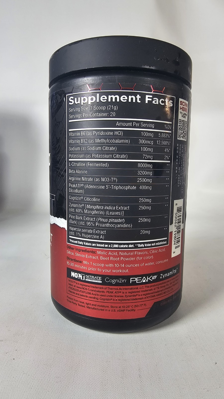 Non-Stimulant Pre-Workout – Blood Orange lime (14.8 Oz. / 20 Servings) Exp:8/27