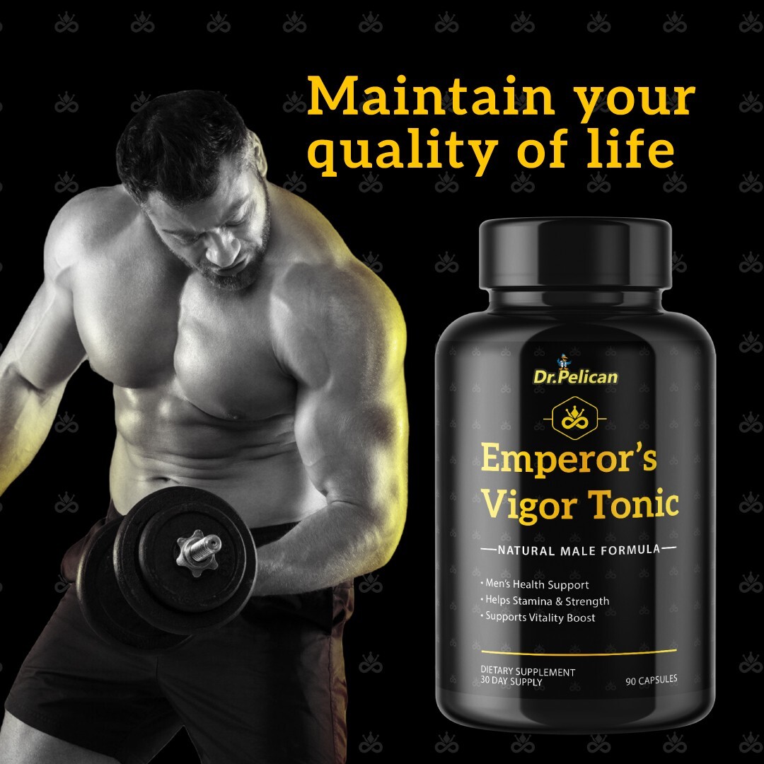 Emperors Vigor Tonic-Bodybuilding & Mens Health Support-12 Bottles-1080 Capsules