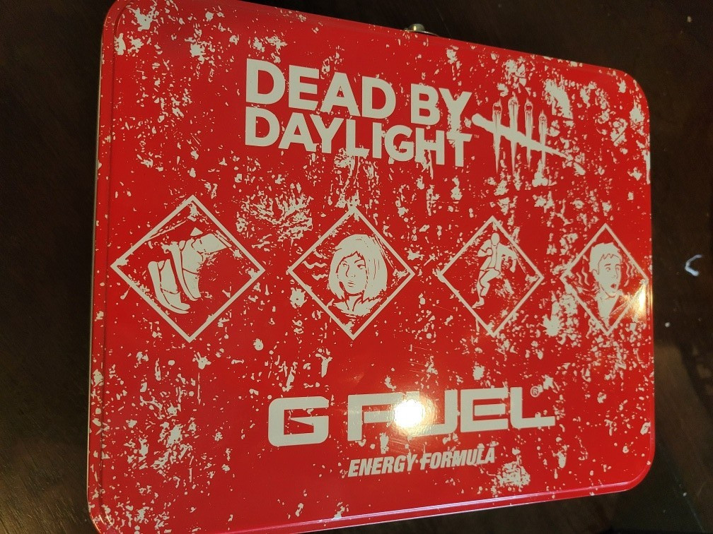 Gfuel Dead by Daylight Liquid Lullaby Lunchbox w/ sticker ONLY NO GFUEL INCLUDED