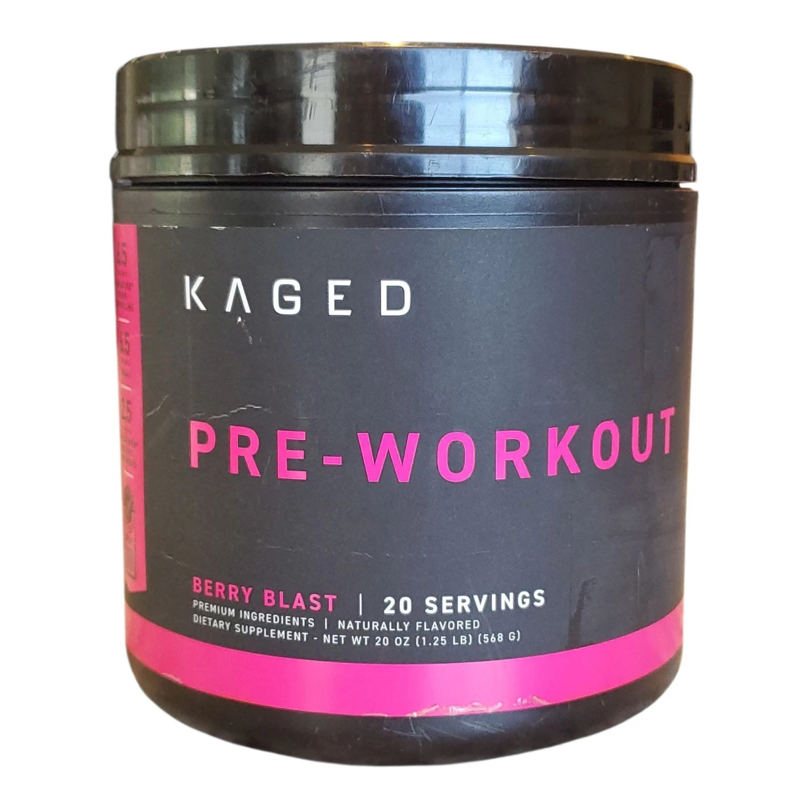 Kaged Pre-Workout Powder B.e.r.r.y Blast 1.25 lb 568g 20 Servings (E.x.p 08/25)