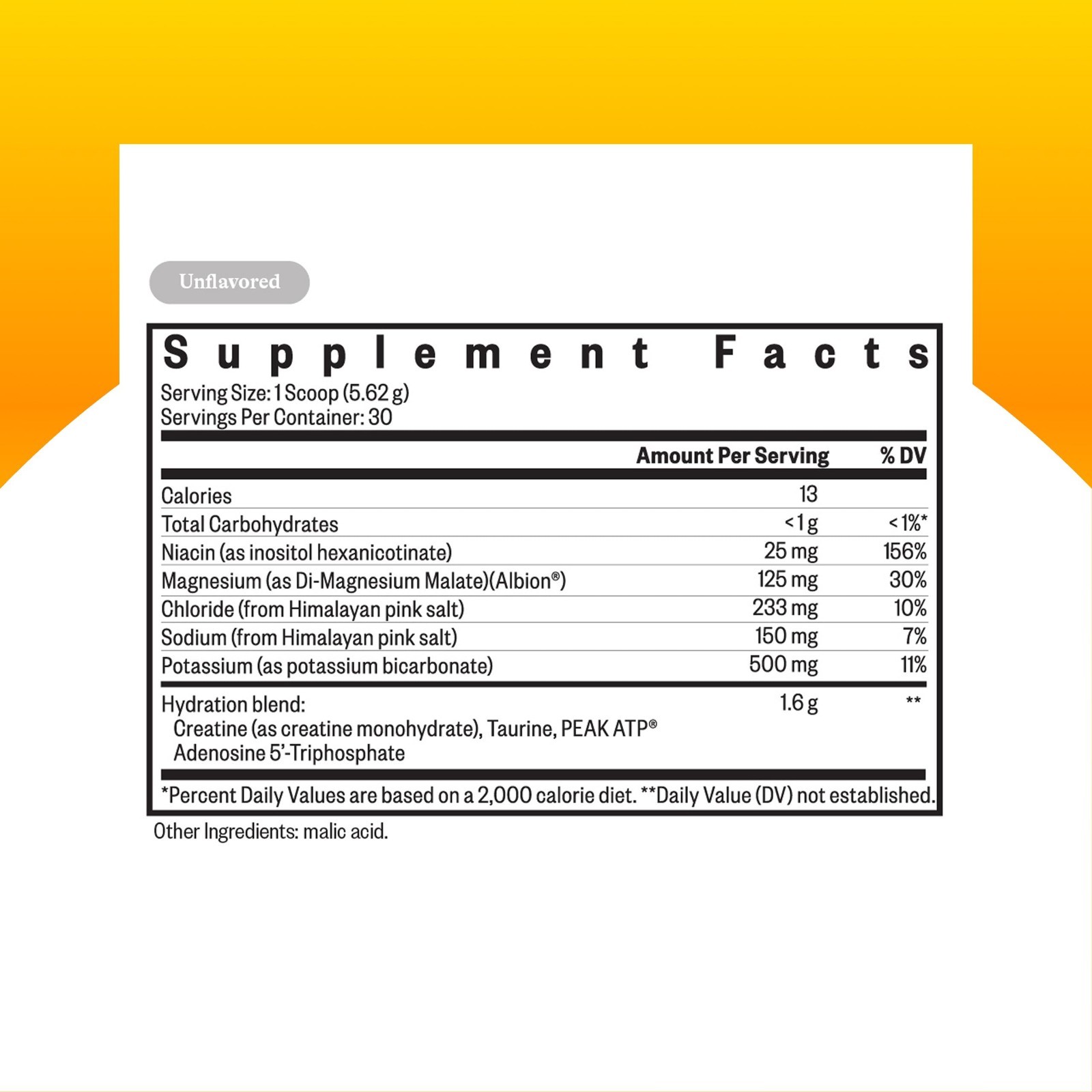 Electrolyte Powder Unflavored – Hydration, Energy & Endurance Support, Vegan 30