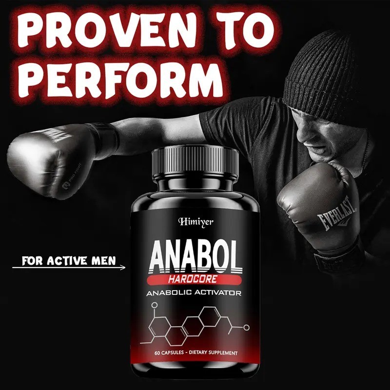 Anabol Hardcore Advanced Bodybuilding Supplement | 60 Capsules | Energy Support