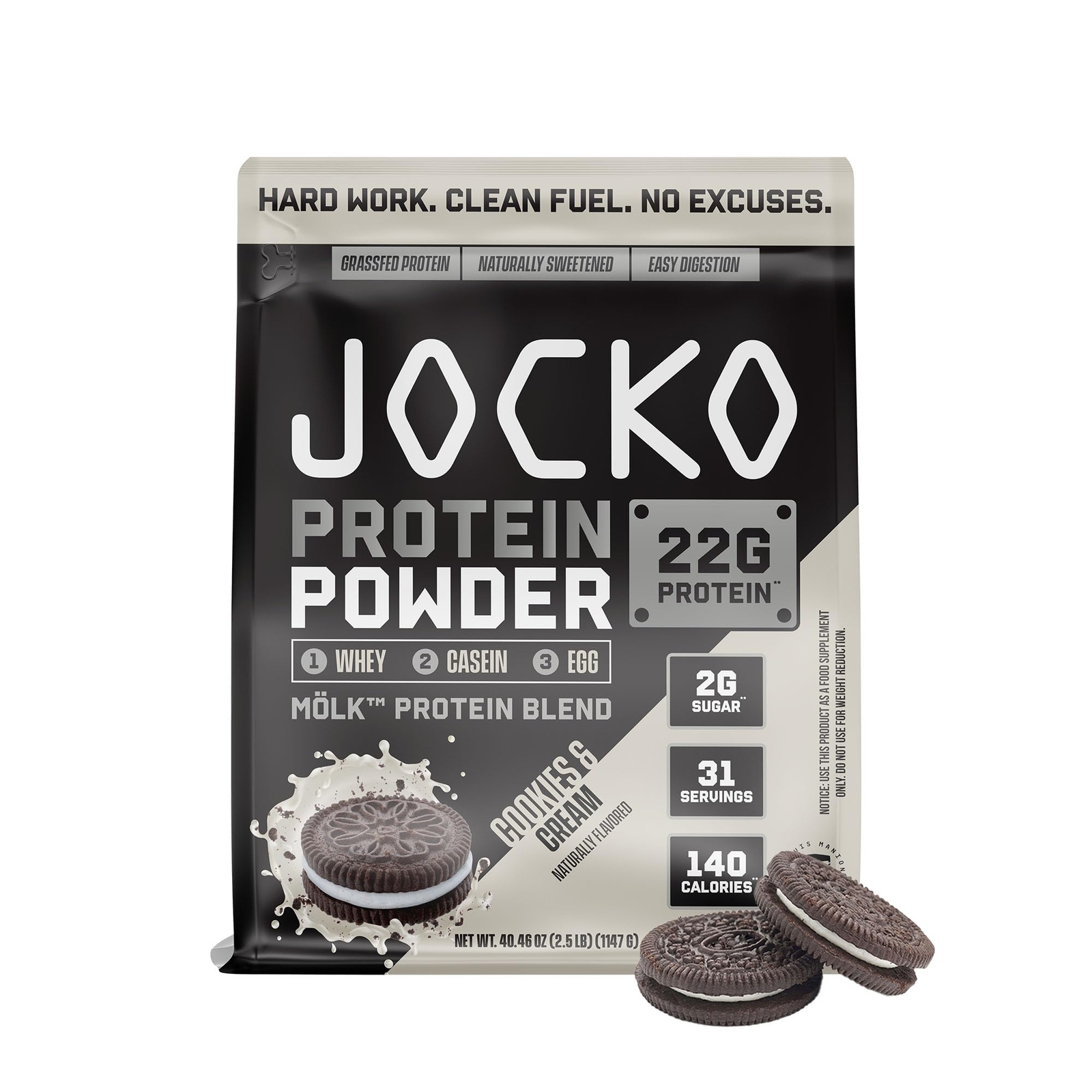 Jocko Fuel Mölk Whey Protein Powder – Keto Probiotics Grass Fed Digestive Enz…
