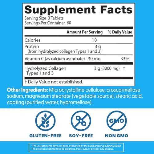 Doctor’s Best Collagen Peptides Types 1 & 3 – Supports Hair, Skin, Nails &