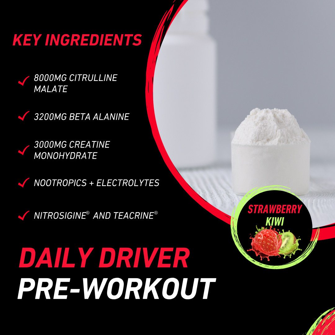 HIGH DOSE Daily Pre-Workout for Weightlifting, Bodybuilding, BJJ, MMA, CrossFit