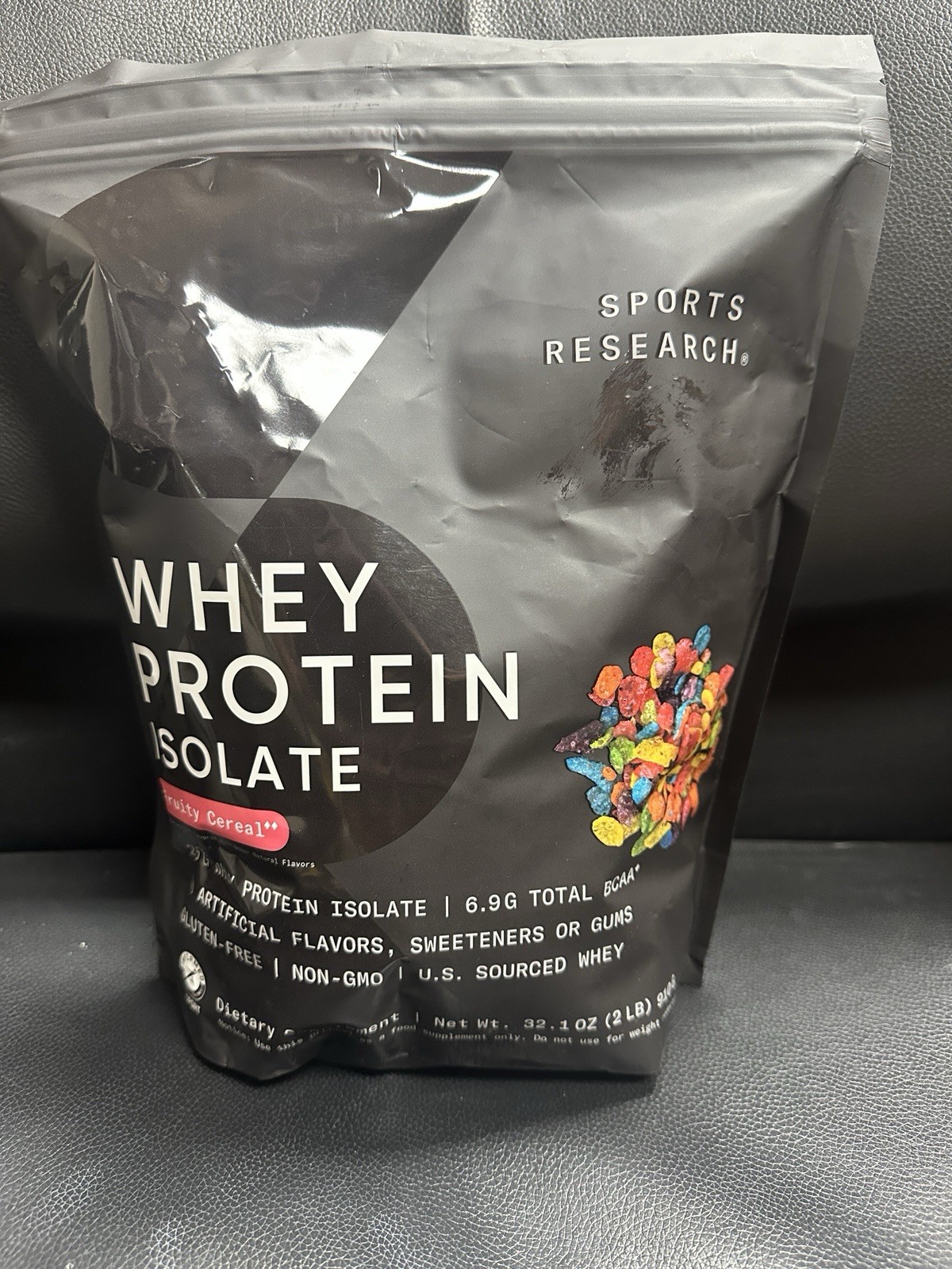 Whey Protein Isolate Sports Nutrition 2lb Bag Fruity Cereal Powder 25 Servings