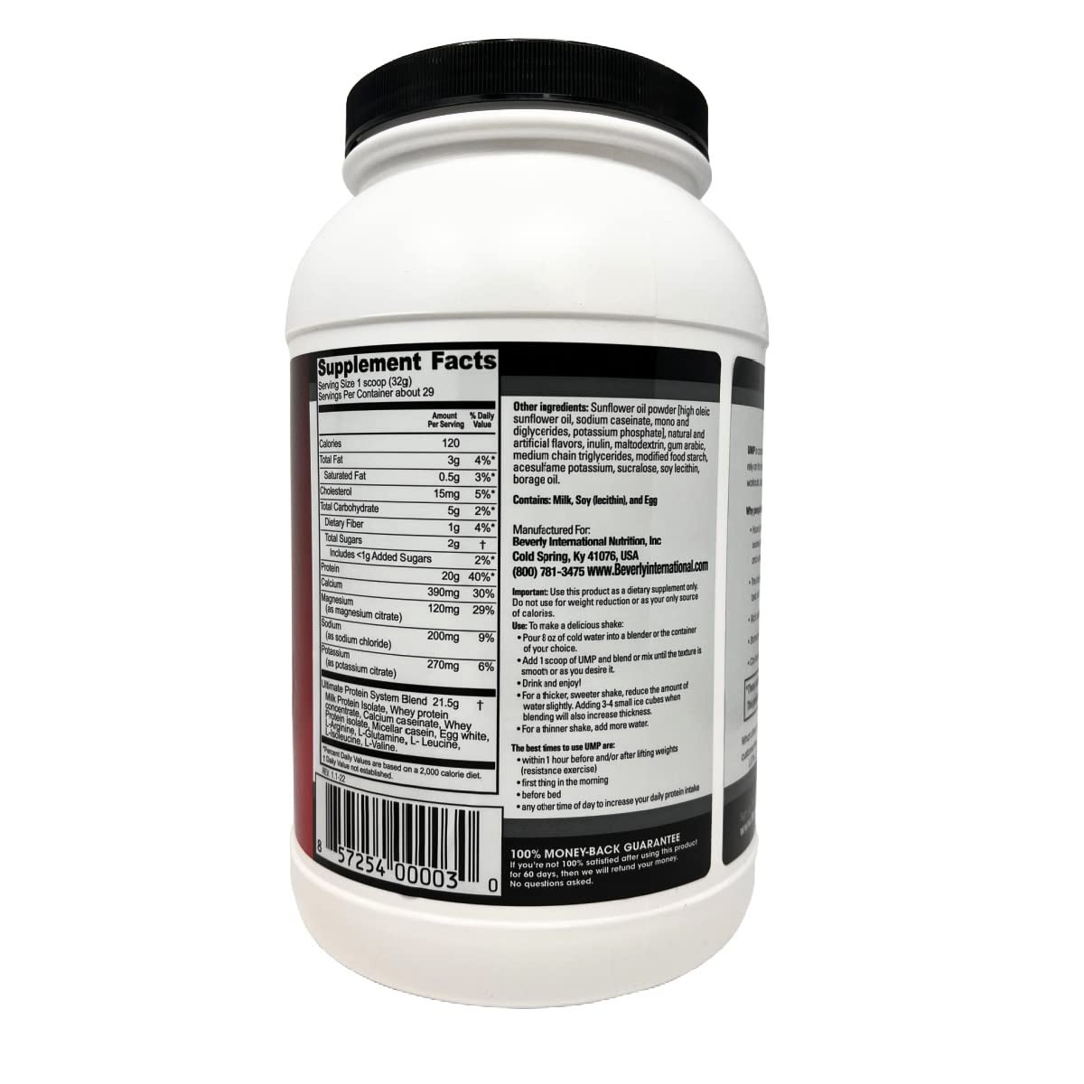 Beverly International UMP Protein Powder 29 Servings Lean Muscle Builder