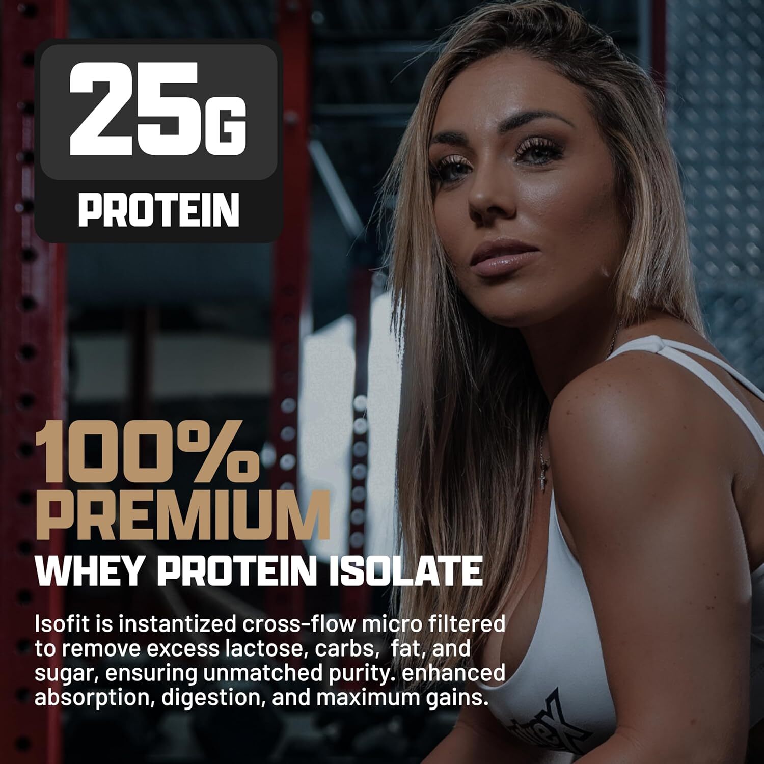 Nutrex IsoFit 100% Whey Isolate Protein Powder EAA BCAA Low Sugar Fat and Carbs