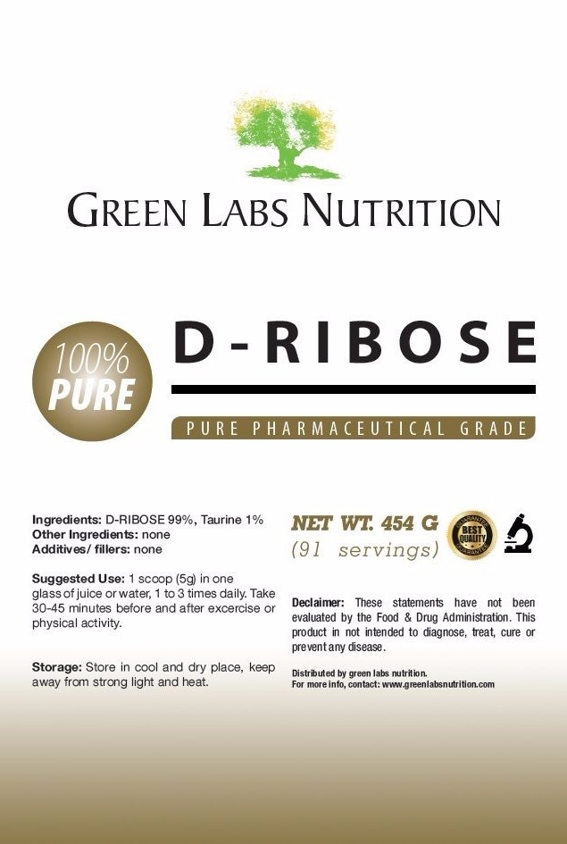 D-RIBOSE POWDER 454g Adds Energy, Reduces Chronic Fatigue, Increases Efficiency