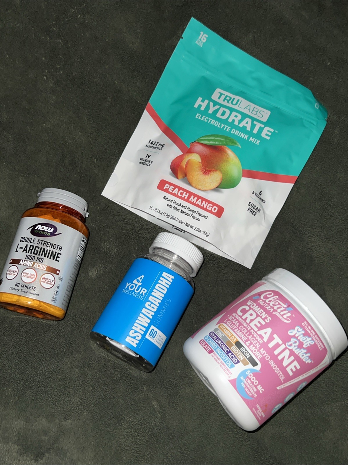 Gym Junkie Bundle ! Hydration, Creatine, Laramie, And Ashwaganda ! All In One