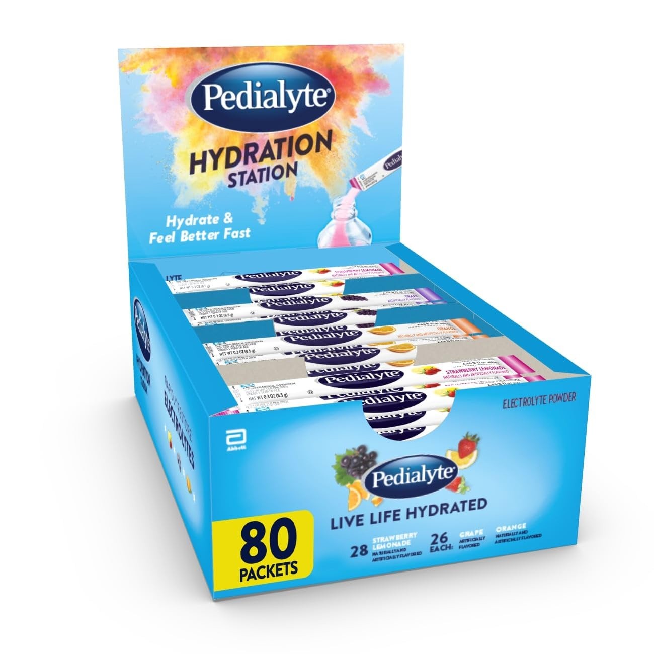 Electrolyte Powder Packets for Hydration | Kids & Adults Variety Pack – Grape, S