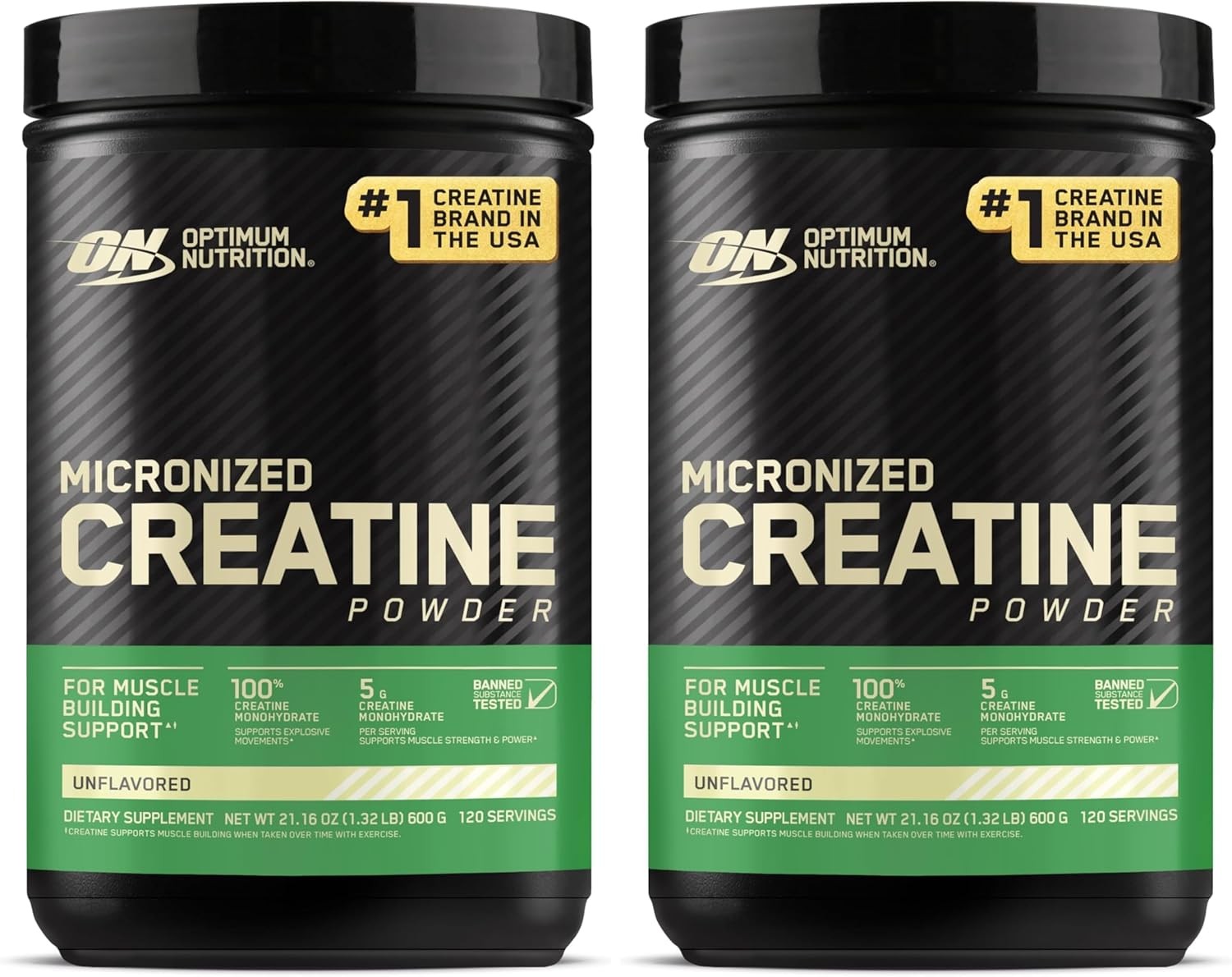 Optimum Nutrition Micronized Creatine Monohydrate Powder, Unflavored, 60Ser 300G