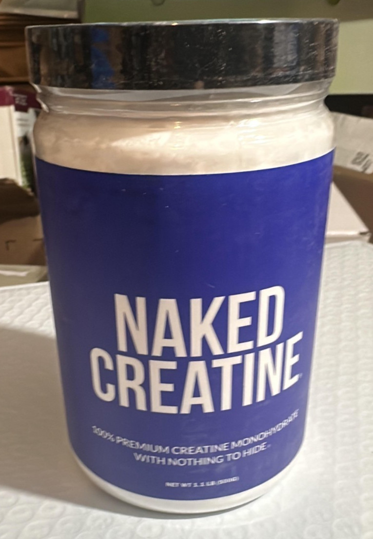 Naked Creatine Monohydrate Powder Unflavored 1.1lb Vegan Gluten-Free
