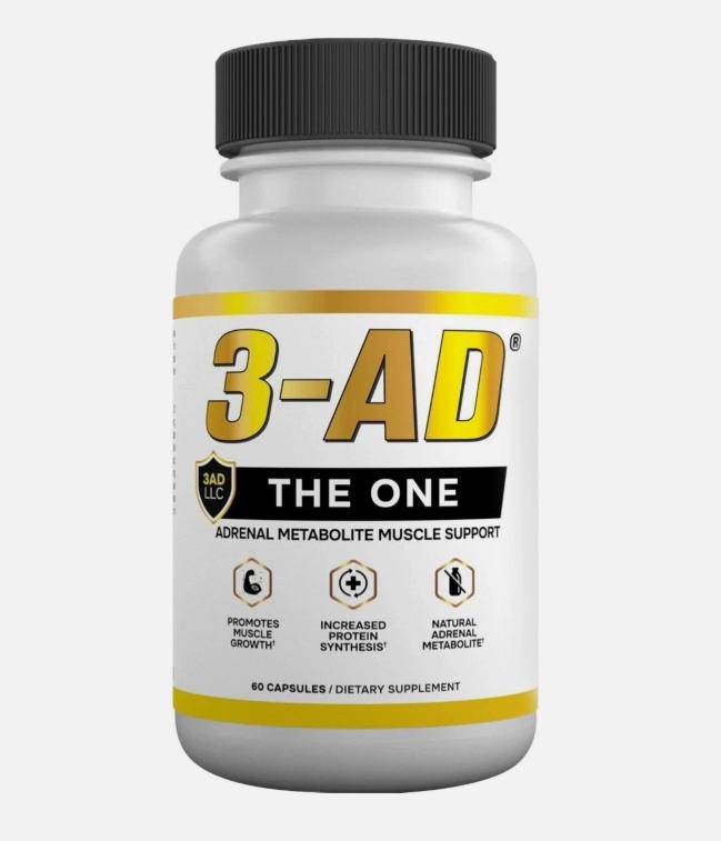 3-AD® 25mg Muscle Support Supplement 2025 UK 60 Capsules Patented Formula