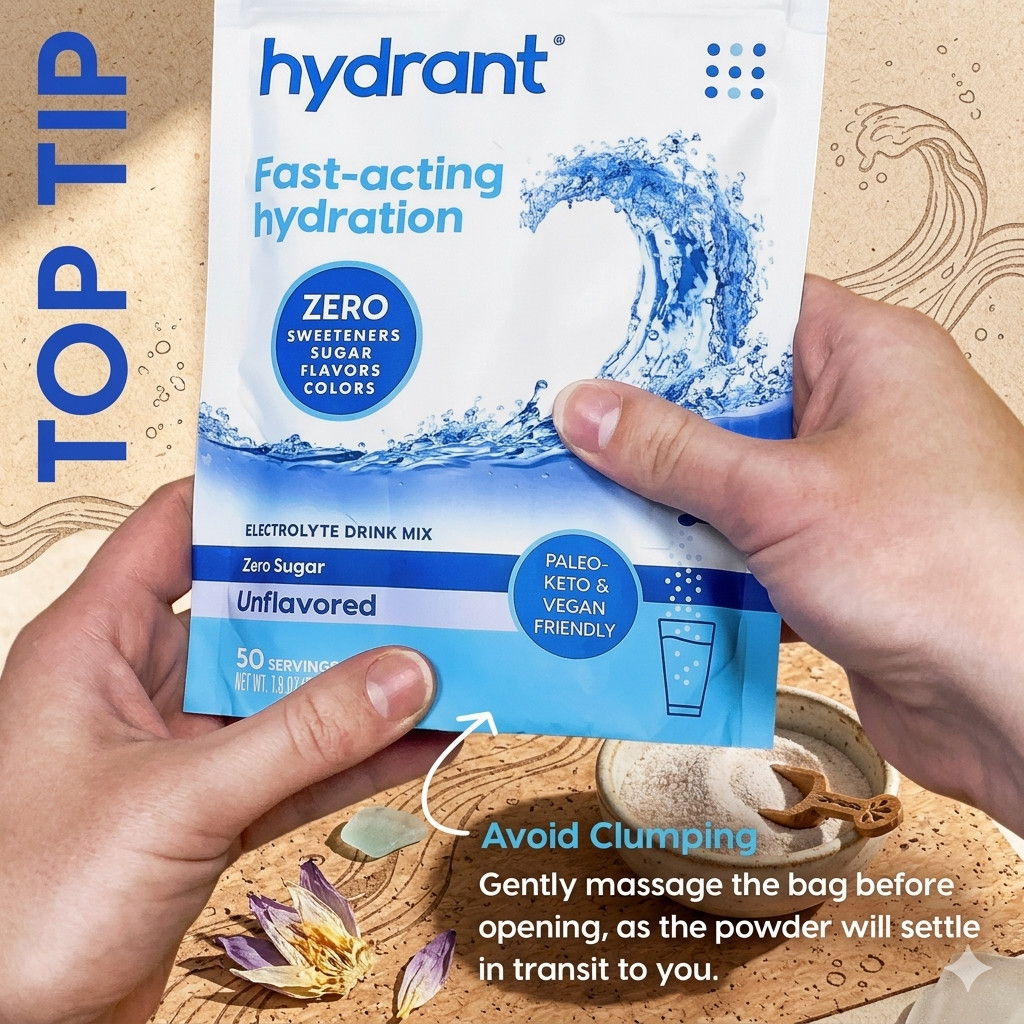 Hydrant – Bulk Hydration Powder, Unflavored, 50 Servings Fast Acting Electrolyte