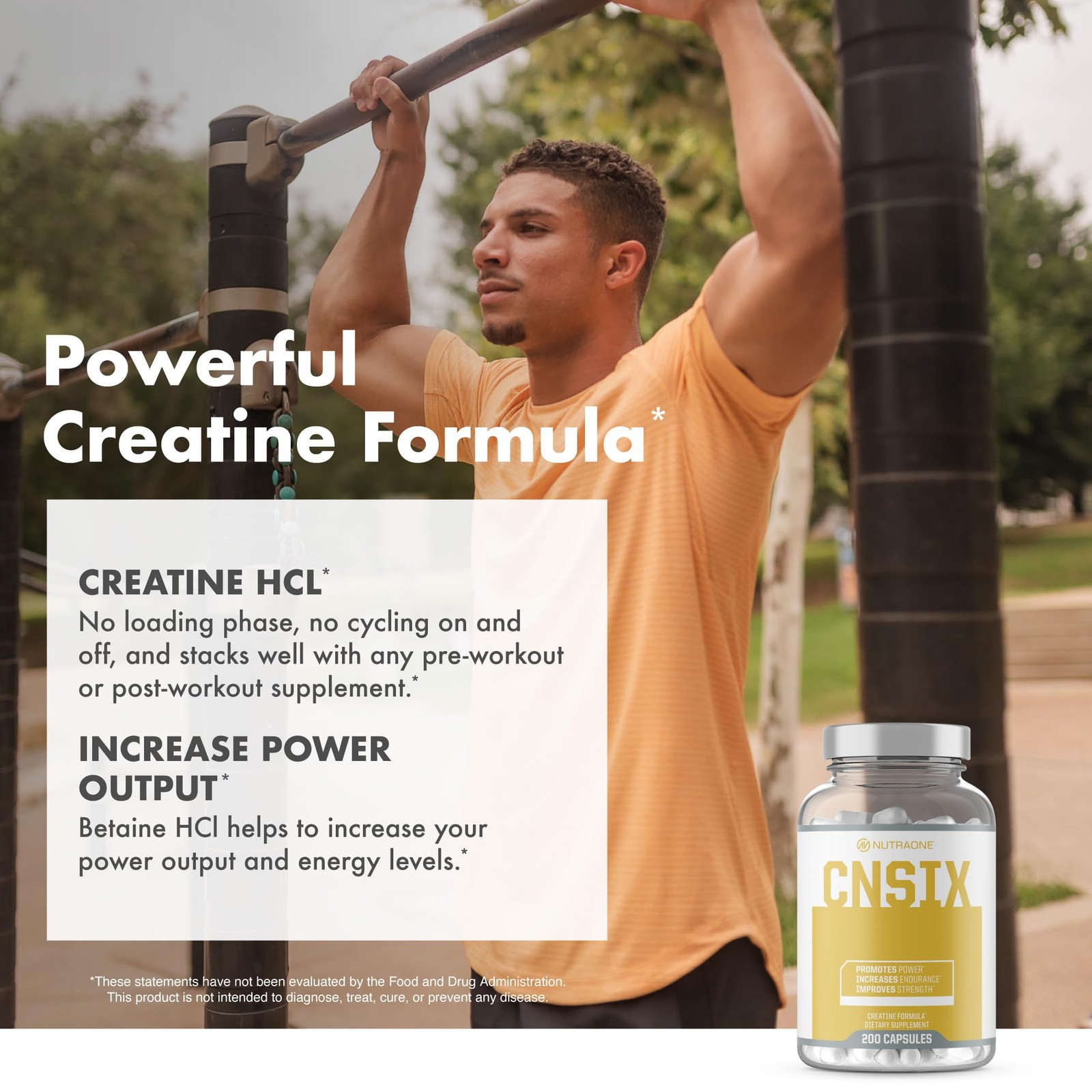 Creatine Capsules HCL to Help 200 Count (Pack of 1)