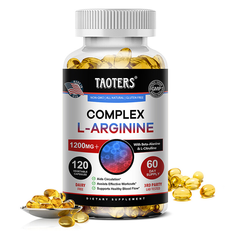 L-Arginin Complex capsules, Extra Strength Muscle Gain & Circulation Boost USA