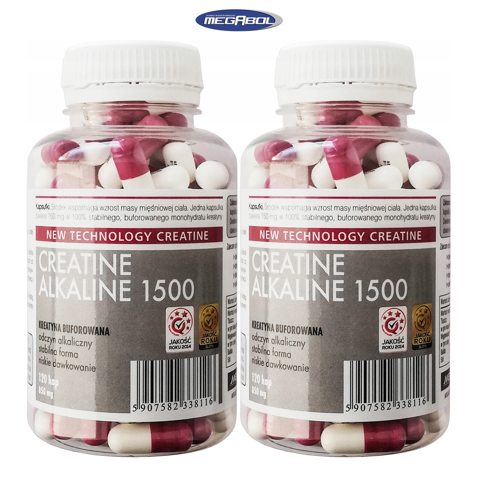 CREATINE ALKALINE 120/240 Pills Buffered Monohydrate Purest Form Muscle Growth