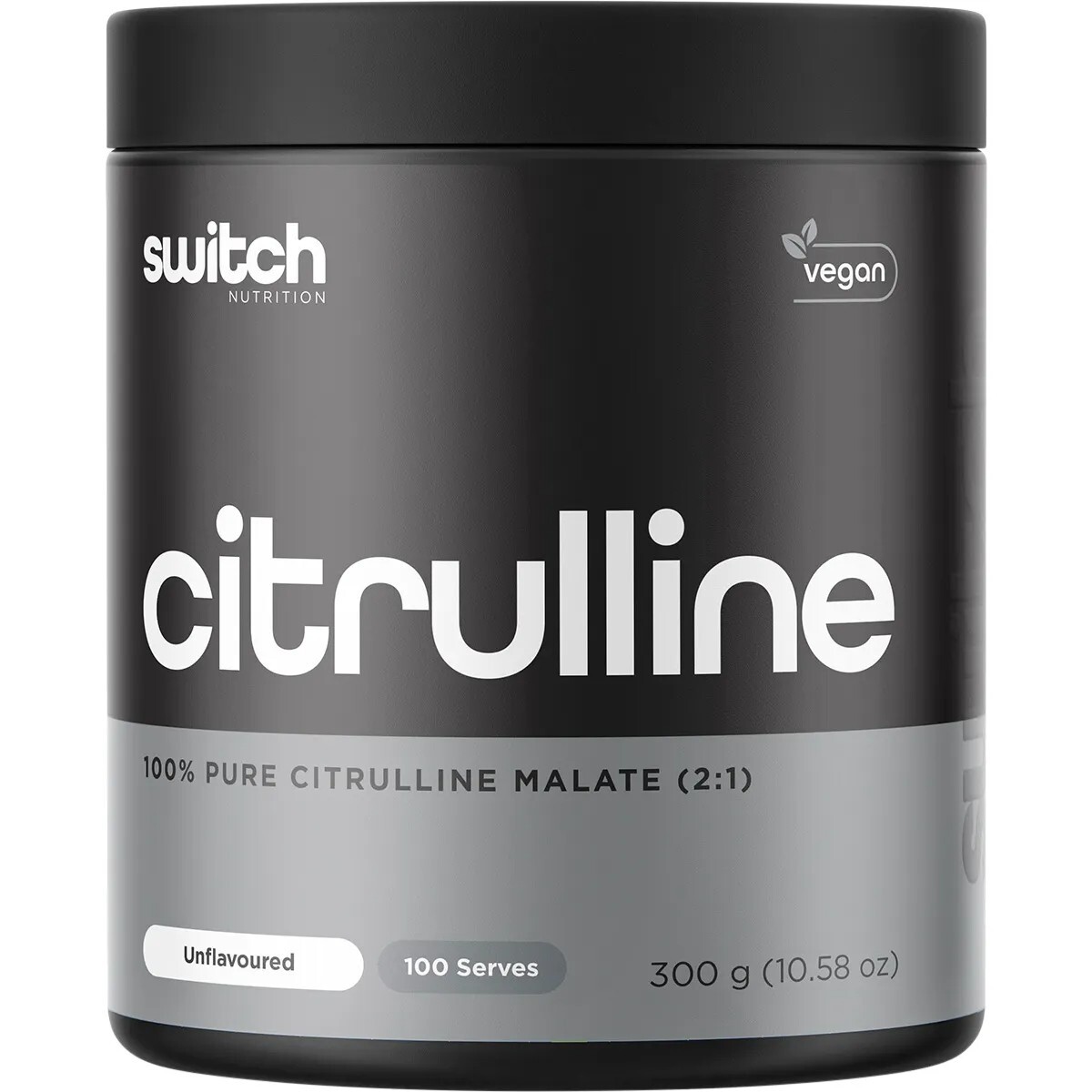 New Switch Nutrition Citrulline Unflavoured 300g 100% Pure Citrulline Malate 2:1