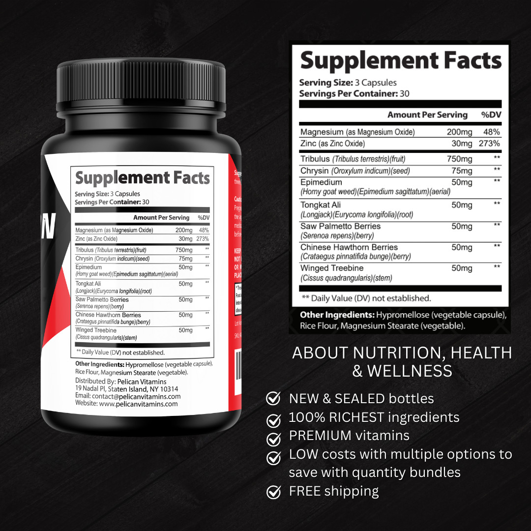 POTENS Hardmax- Bodybuilding & Men’s Health Support- 90 Capsules