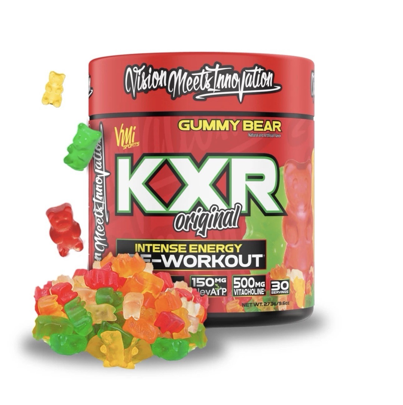 VMI Sports® KXR Best Pre-Workout Supplement – Gummy Bear