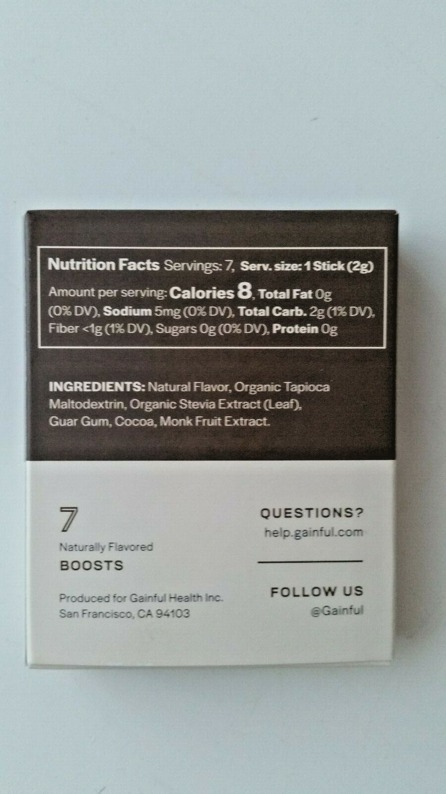 Gainful Protein shake flavoring- *single box of flavoring ‘Cafe Mocha’