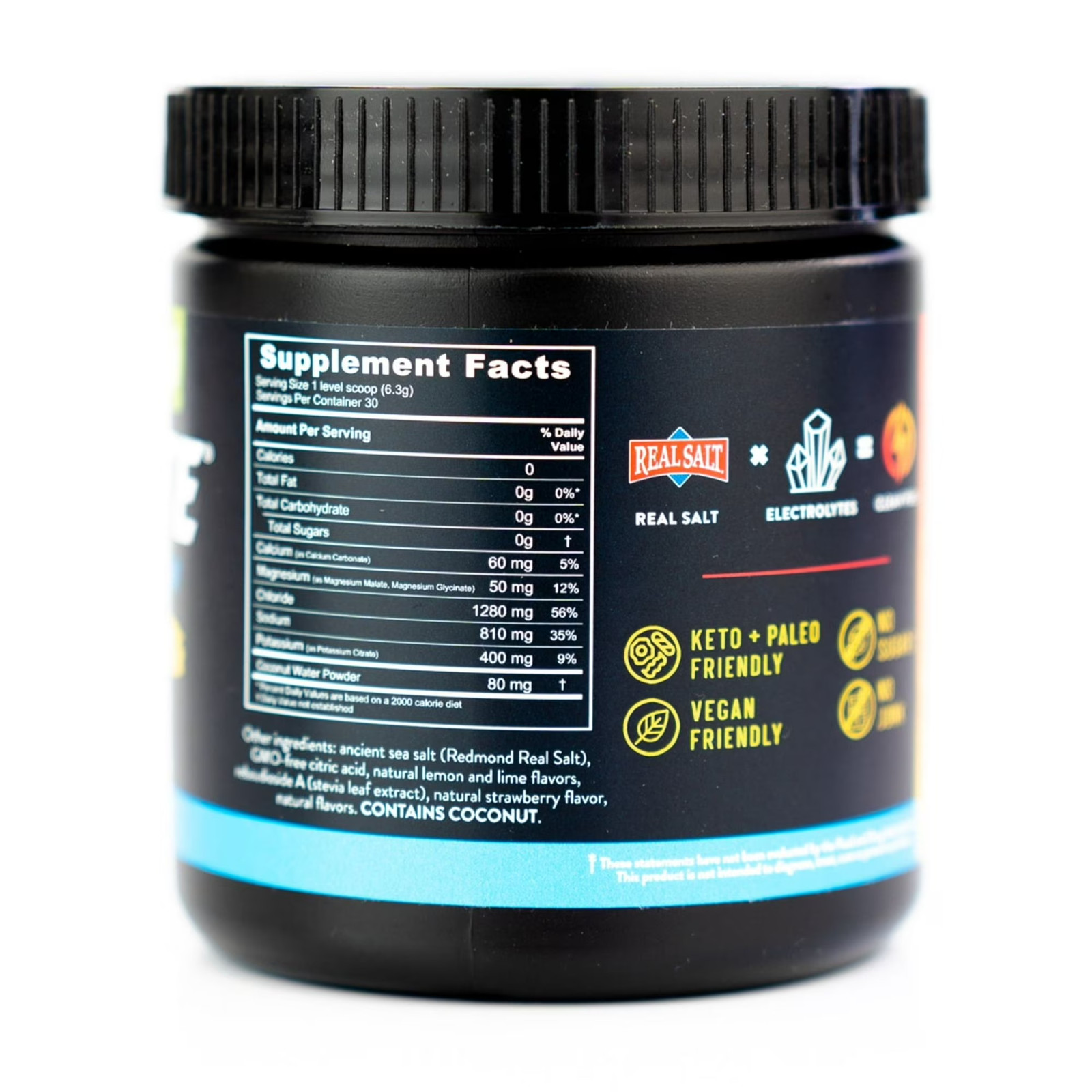 Redmond Re-Lyte Electrolyte Drink Mix Strawberry Lemonade Powder 6.88 oz