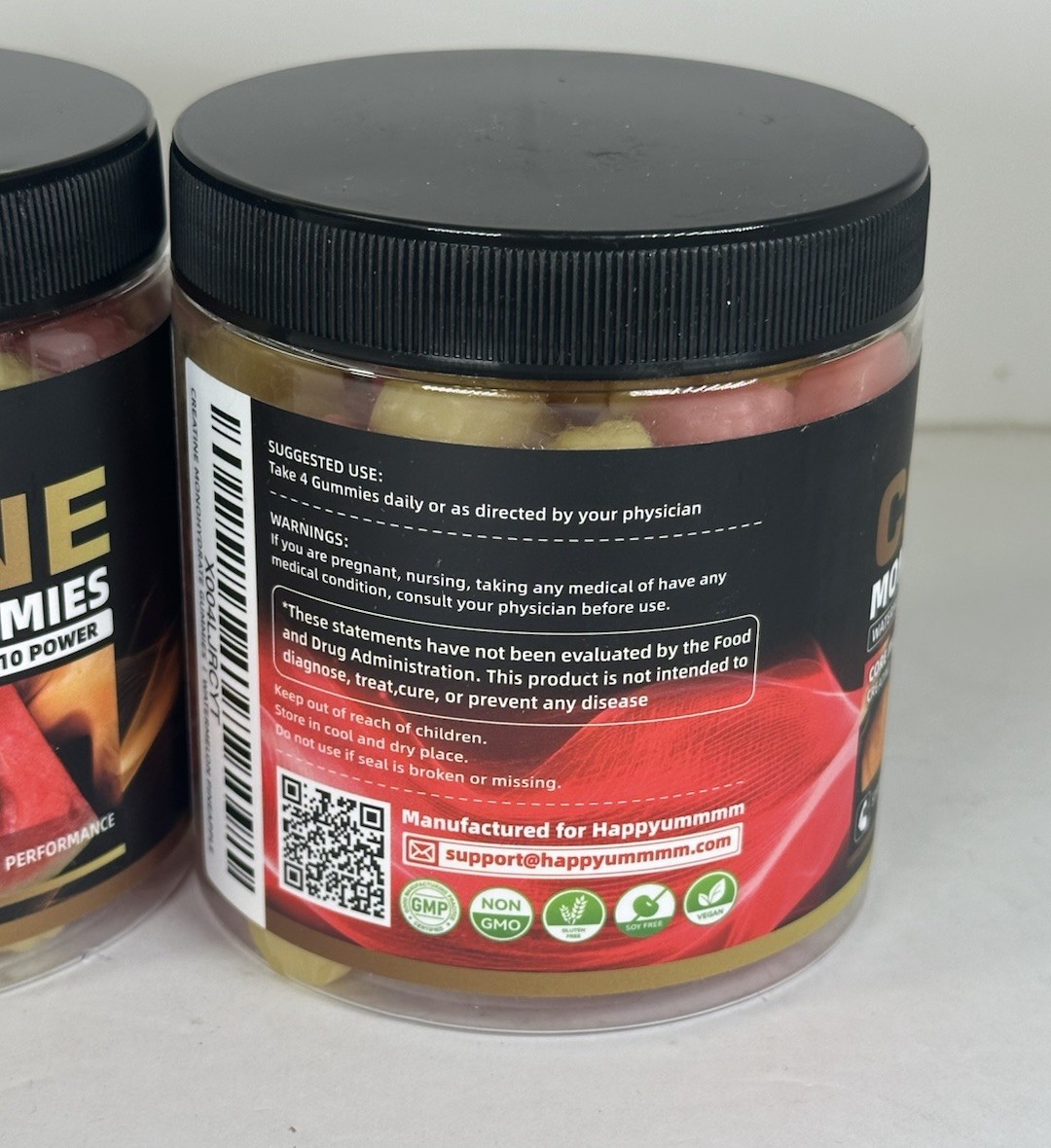 Creatine Monohydrate 120 Gummies – Watermelon Pineapple – Set Of 2