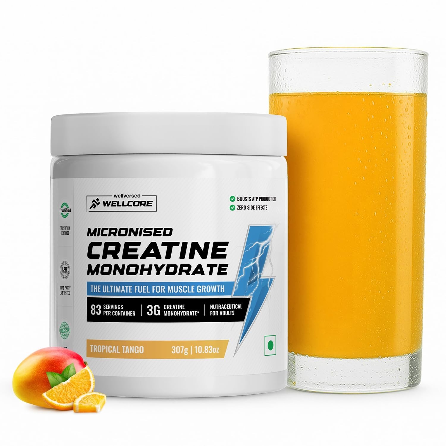 Wellcore Pure Micronised Creatine Powder For Enhanced Muscle Strength | 307gm