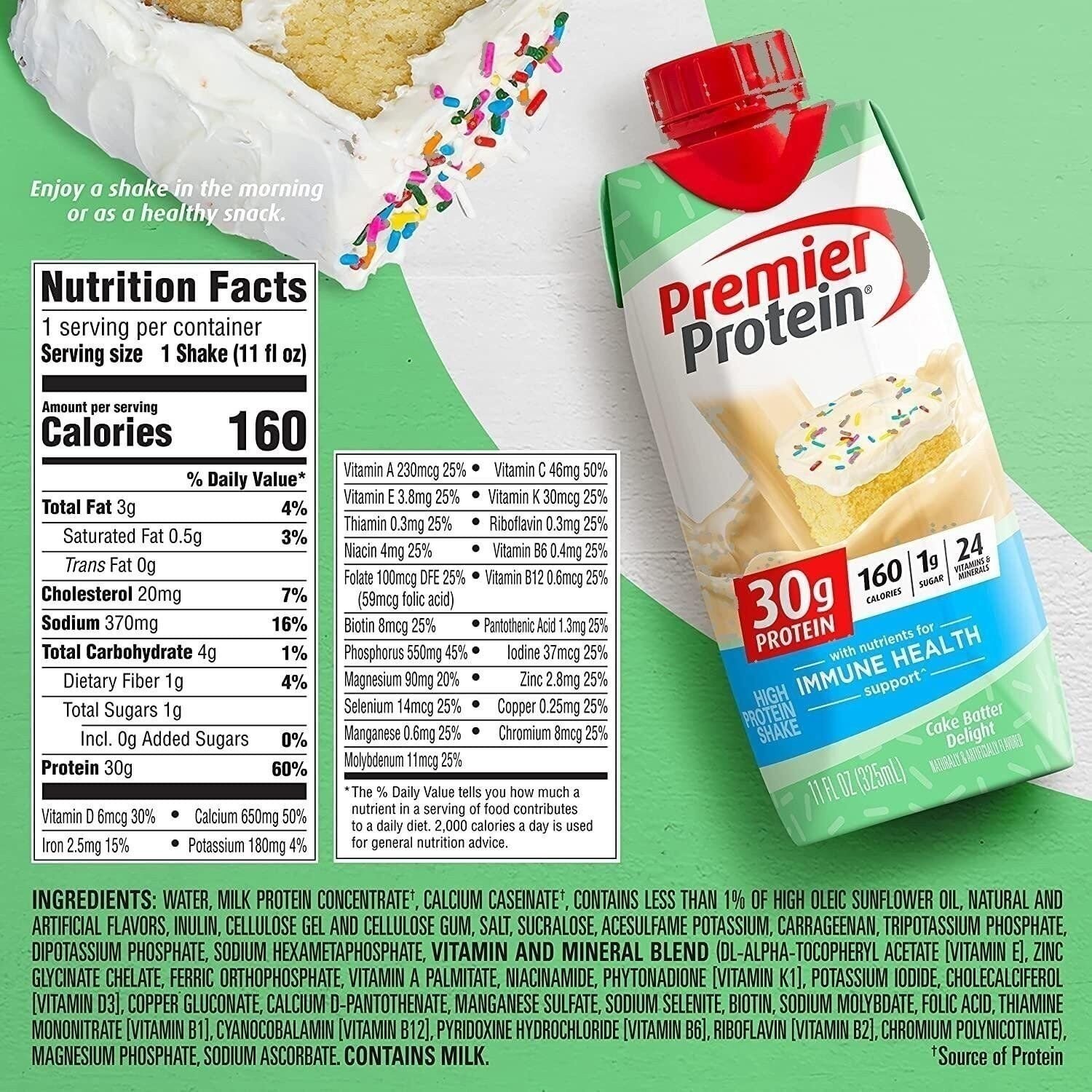 Premier Protein Shakes 6 Bottles Variety Pack in The Award Box Packaging 11…