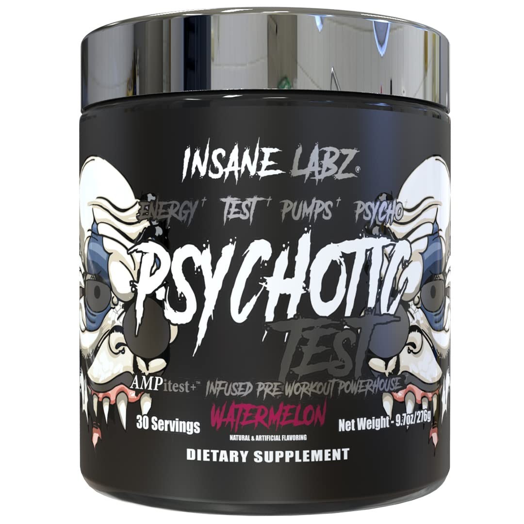 Psychotic Test Pre-Workout Bulk Deal x 12 Tubs – FREE SHIPPING
