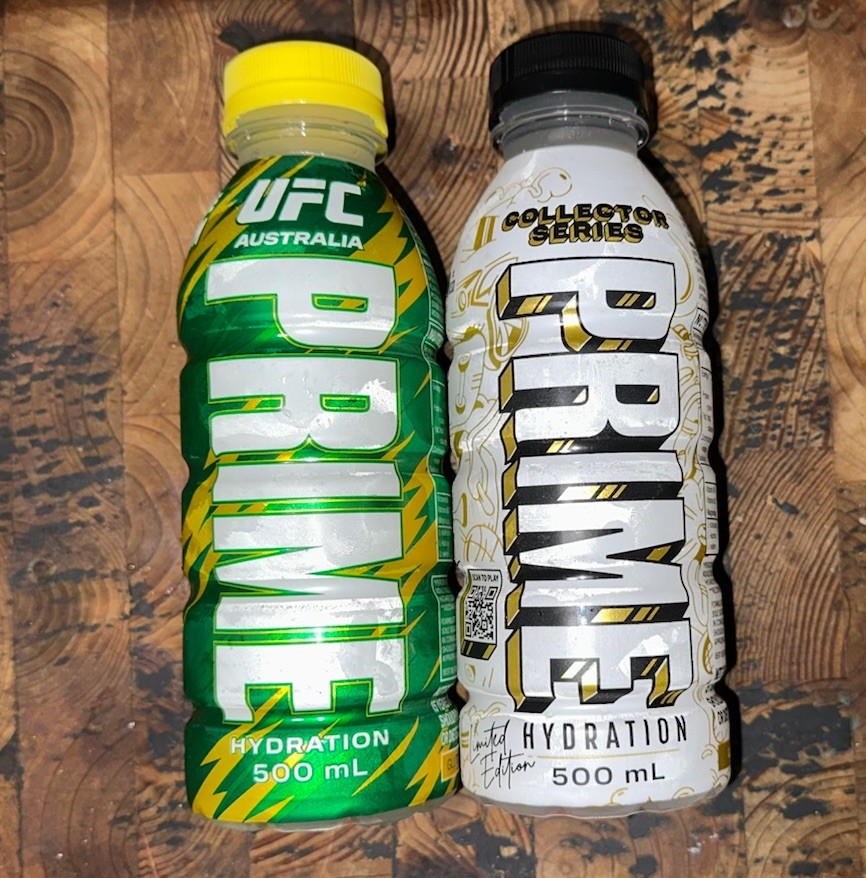 PRIME Hydration Collector Series 500ml Australian Edition 2 Bottles Fast Post