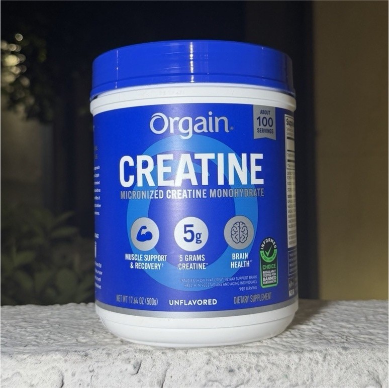 Orgain Micronized Creatine Monohydrate Powder, Unflavored 17.64 oz (500 g)