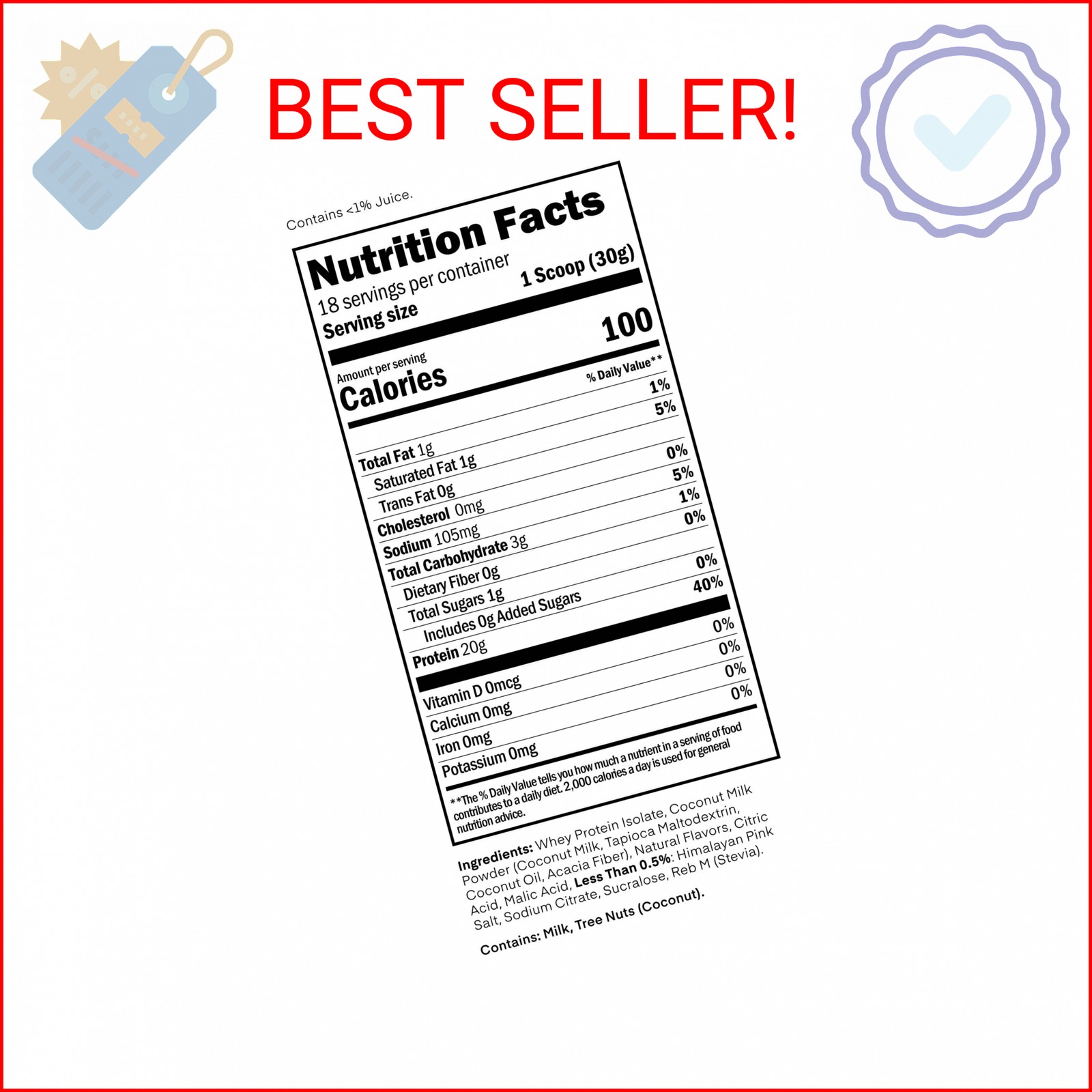 Oath Nutrition Clear Whey Isolate Protein Powder, Brazilian Limeade, 20g Complet