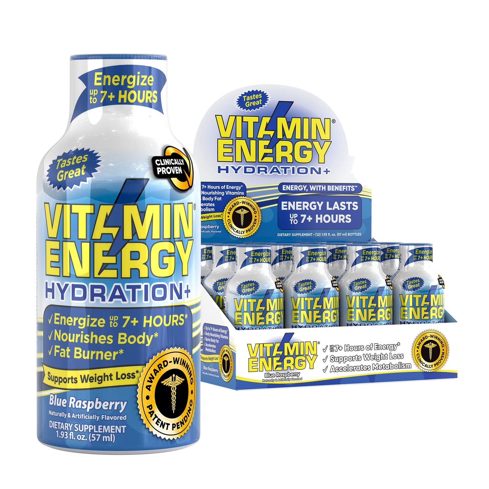 Sport+ Liquid Supplement – Blue Raspberry – 1.93oz. (12 Bottles)